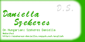 daniella szekeres business card